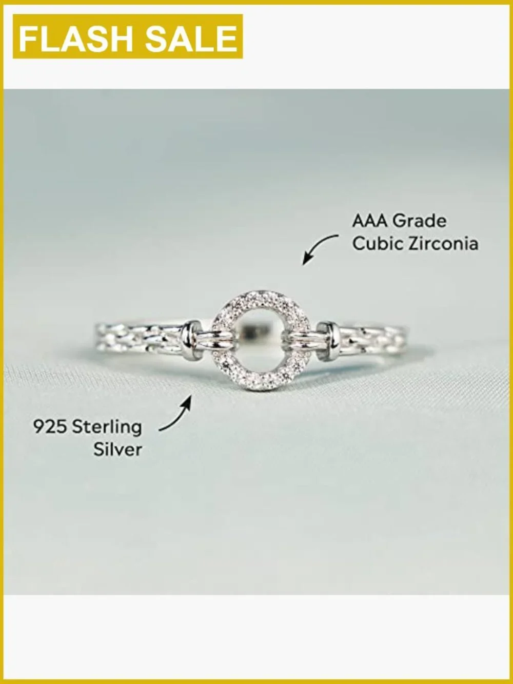 925 Sterling Silver Pinky Ring - Stacking Statement Ring for Women
